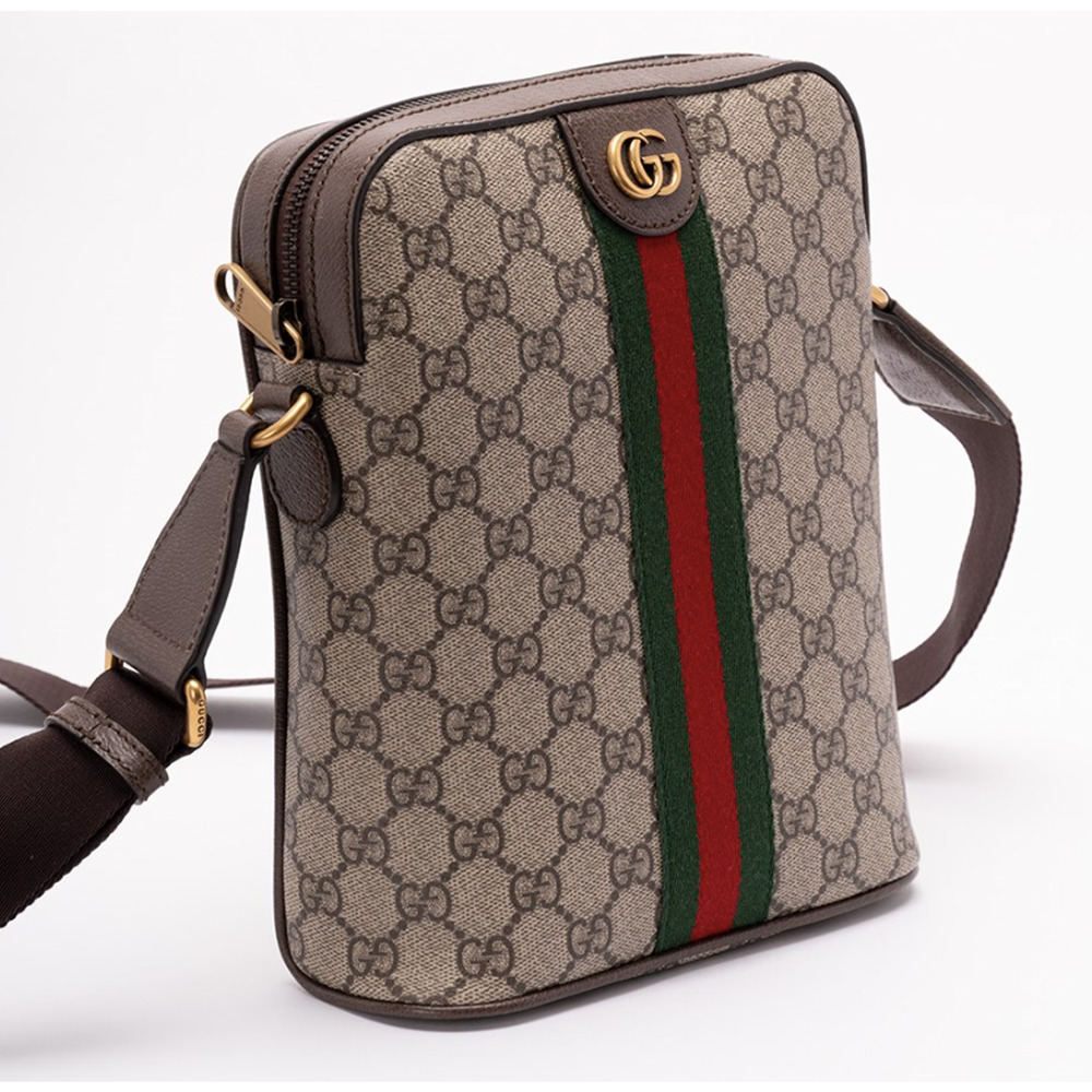 NEW GUCCI GG OPHIDIA WEB GG CROSSBODY MESSENGER BAG AUTHENTIC! - Picture 2 of 13